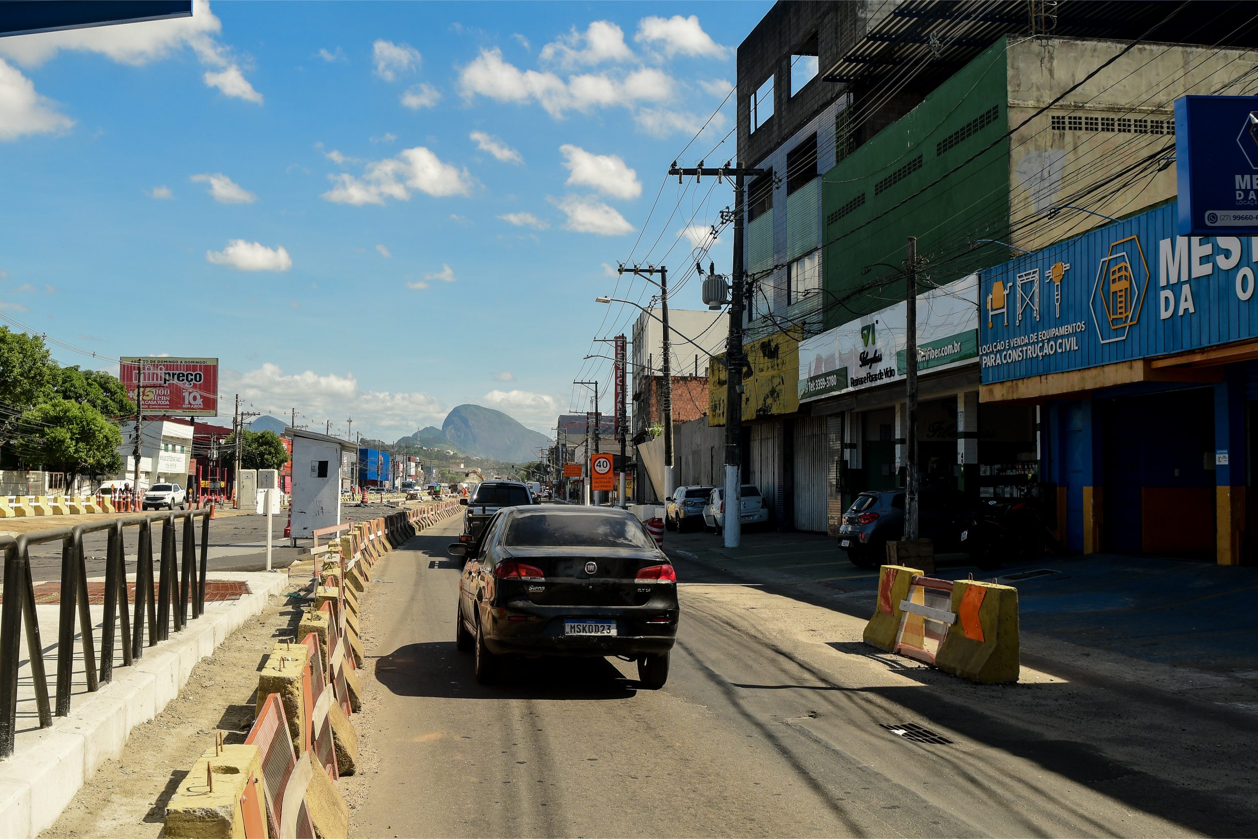 Obras do Expresso GV na Avenida Carlos Lindenberg, em Vila Velha
