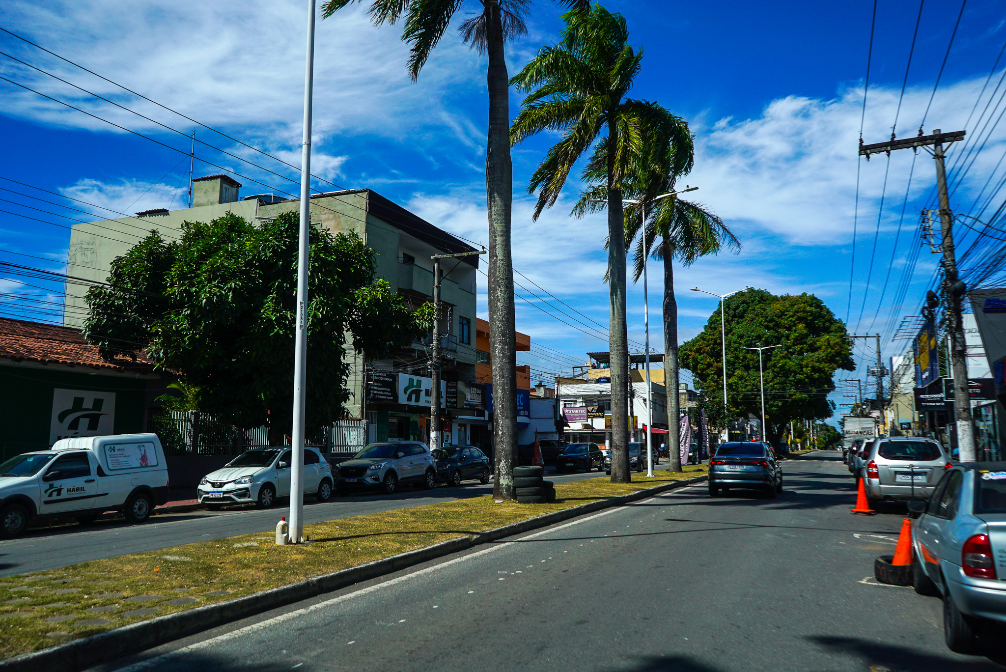 Obras na Avenida José Rato, no Bairro de Fátima, na Serra