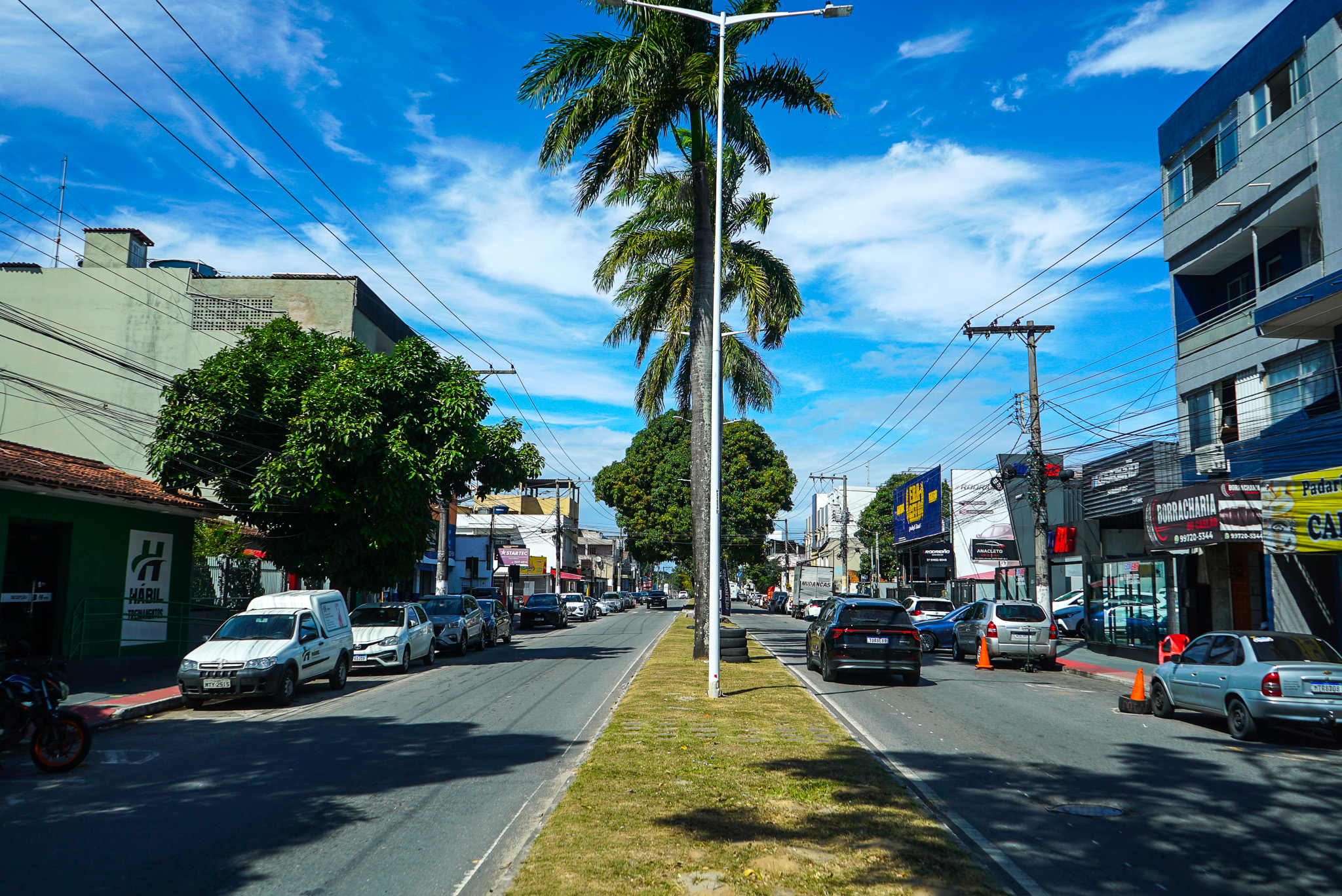 Obras na Avenida José Rato, no Bairro de Fátima, na Serra