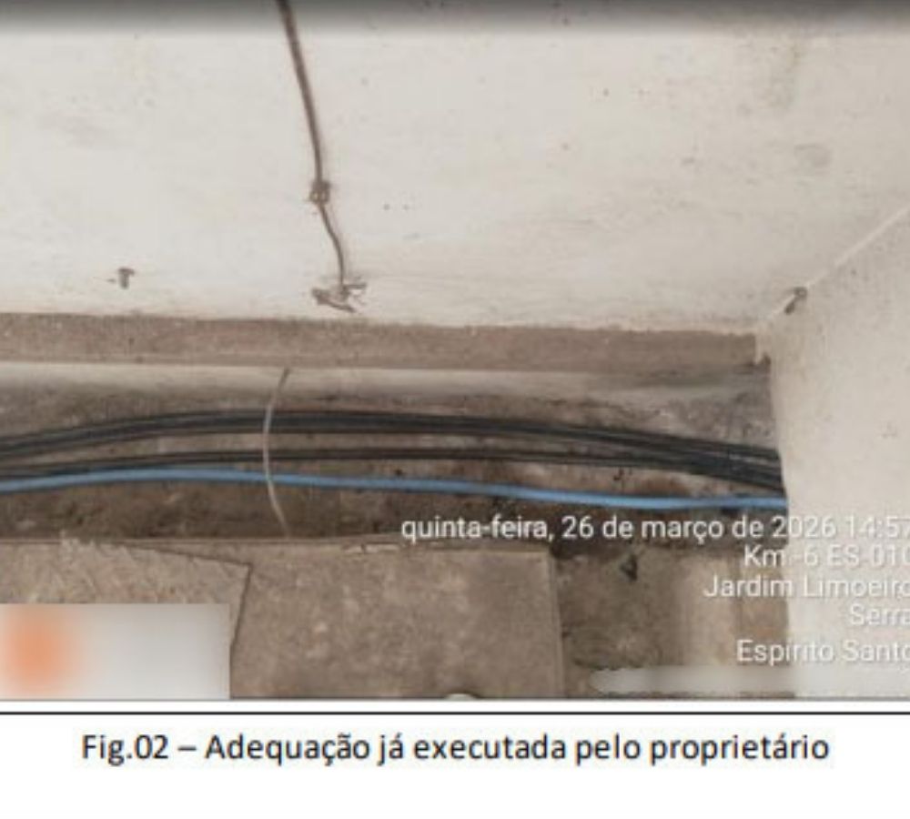 Fotos ocorrência de incêndios e superaquecimento em cabos elétricos no Arquivo Geral do TJES
